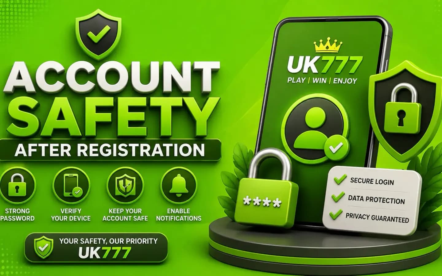 UK777 account safety after registration UK777 account safety checklist to follow immediately after registration