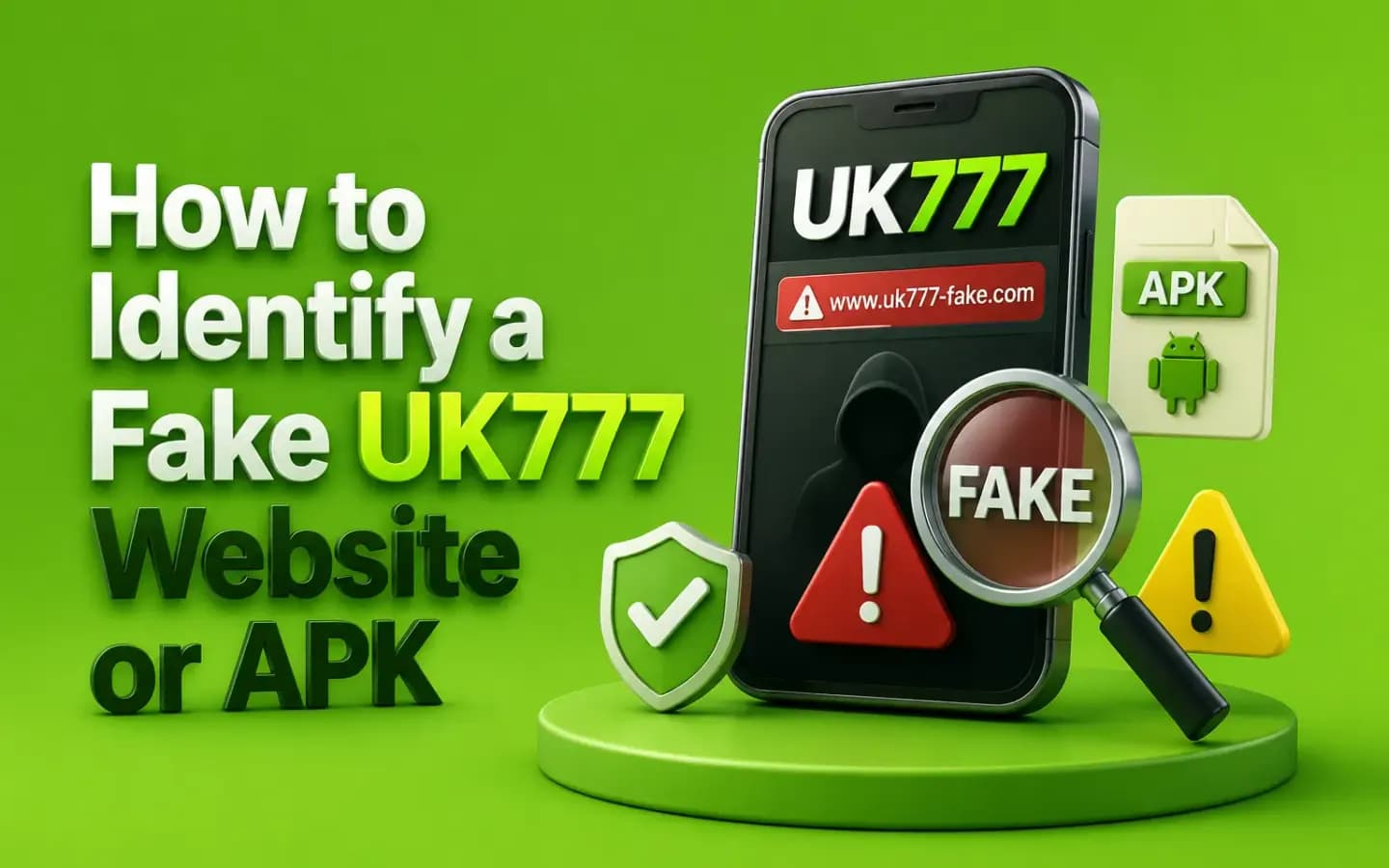 How to identify a fake UK777 website or APK Warning signs that identify a fake UK777 website or APK download page