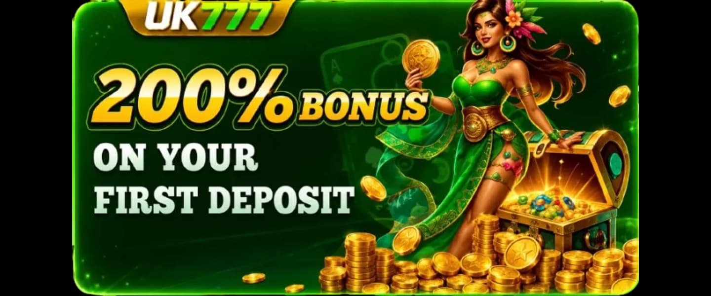 UK777 first-deposit promotion — 200% bonus UK777 promotion — 200% bonus on your first deposit