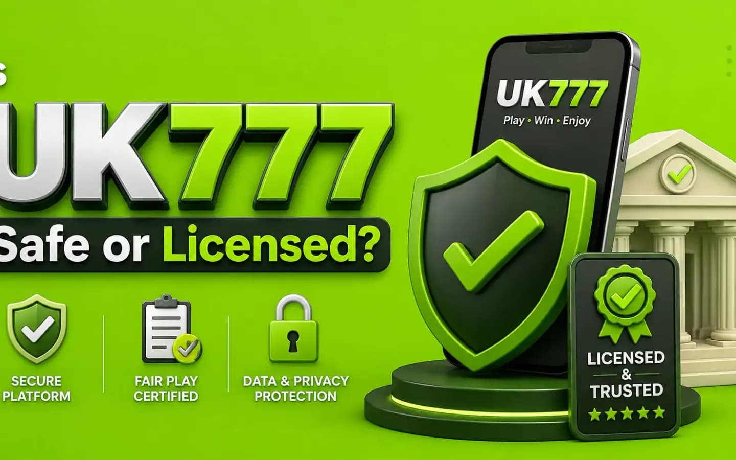 Is UK777 safe or licensed — security check Checking whether UK777 is safe and licensed, showing security and licensing indicators
