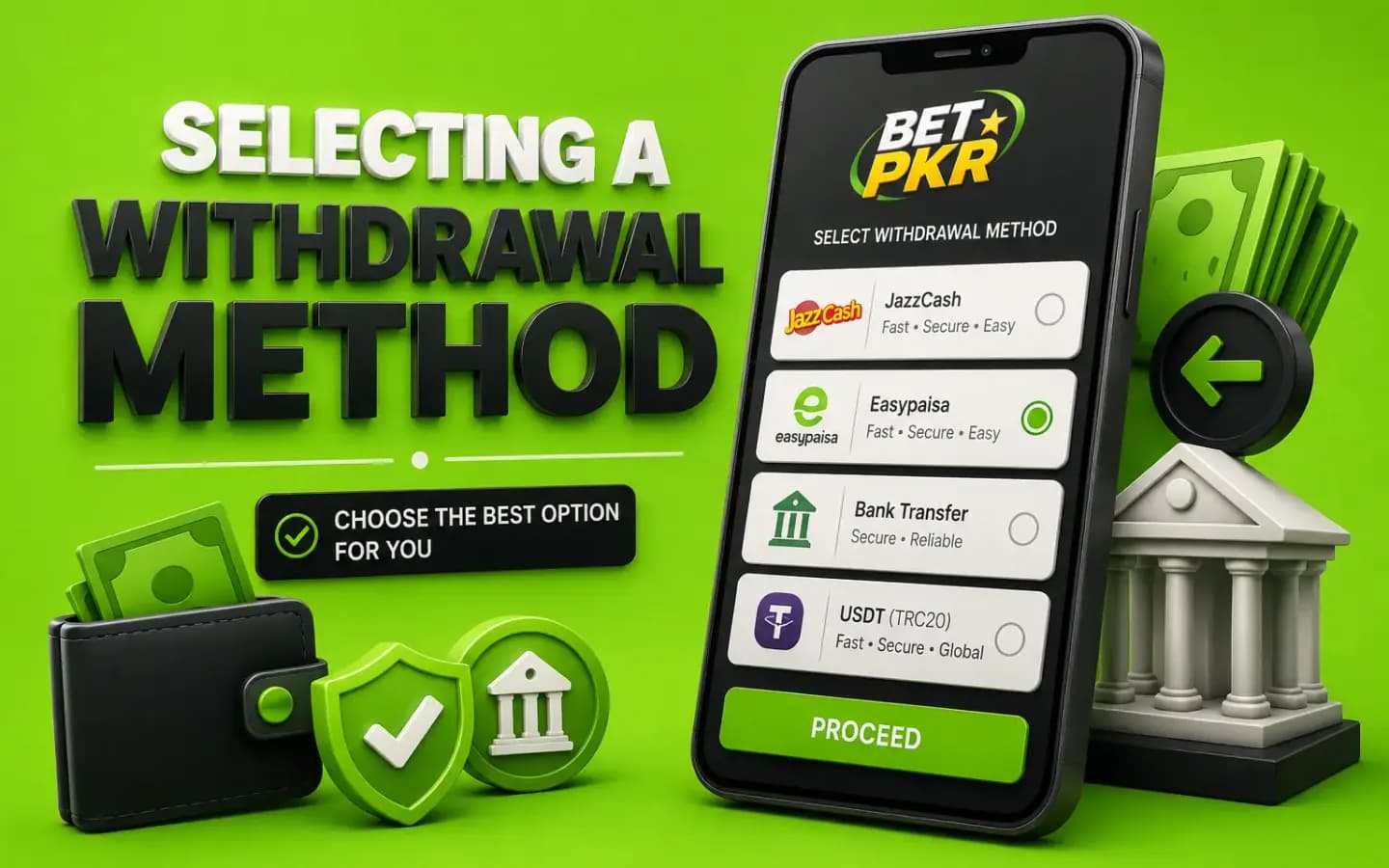 Selecting a UK777 withdrawal method Selecting a UK777 withdrawal method from the available payout options